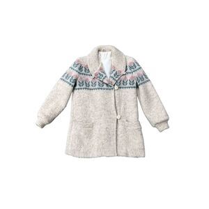 Alafoss of Iceland Vintage Fully Lined Hand Knit Wool Sweater Jacket vintage